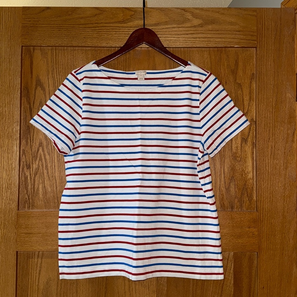 J. Crew Striped Tee - Red White & Blue!